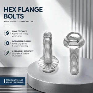 DIN 6921 Carbon Steel Zinc Plated Hex Flange Bolt Grade 10.9 12.9 Heavy Duty Structural