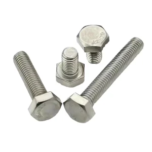DIN 933 Carbon Steel Structure Bolt M8 60mm 70mm 80mm 90mm 100mm Hex Bolts and Nuts Zinc Plated Anti Corrosion with Washers