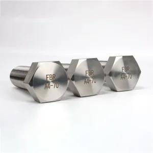 DIN 933 Large Size Hot Forged 316 Stainless Steel A4-70 Hex Head Bolt Full Thread Heavy Duty Bolt for Industrial Equipment
