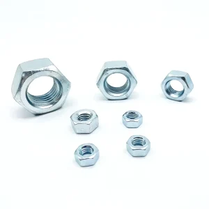 DIN 934 Grade 4 6 8 10 Carbon Steel Zinc Plated Hex Nuts For Mining Applications 1 4 3 8 5 16 1 2 3 16 5 8