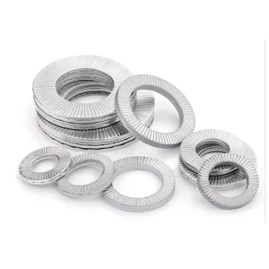 DIN25201 Double Fold Wedge Lock Washer Plain Bonded Stainless Steel Industrial Grade Anti Vibration Self Locking for Heavy