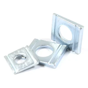 DIN434 Square Washers Galvanized Steel Square Bevel Washers with Zinc Finish for Channel Steel