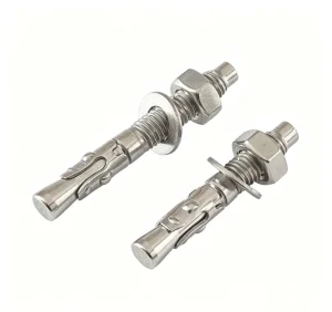 DIN529 A2-70 304 Stainless Steel Wedge Anchor M6-M20 Heavy Duty Concrete Expansion Through Bolt With Nut & Washer
