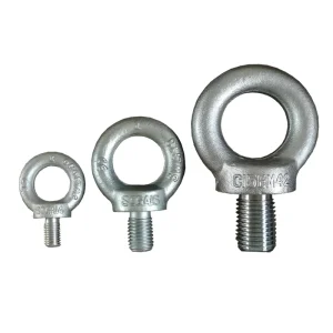 DIN580 C15 Forged Steel Metal Lifting Eyebolt Galvanized Self Colour Bolts in Sizes M8 M12 M30 M36 M48 M64