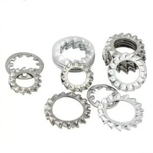 DIN6797 DIN6798 Serrated Tooth Star Lock Washers Internal External Teeth M3 M24 Plain Finish Shakeproof Automotive Grade
