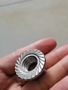 DIN6923 A2 70 Stainless Steel 304 Metric M3 M42 Mining Construction Structural Fasteners Fully Threaded Hex Flange Nut