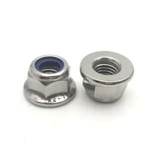 DIN6926 Stainless Steel M4 M5 M6 M8 M12 Flange Nylon Lock Nut