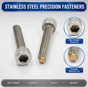 DIN912 M2 M2.5 M3 M3.5 M4 M4.2 M5 M6 M7 M8 SS304 316 Hex Socket Knurled Cup Head Bolt Hex Socket Bolt