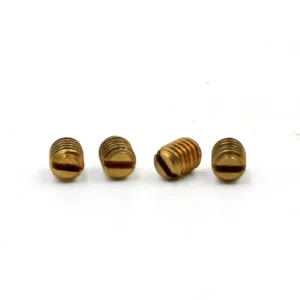 DIN916 Brass Set Screw M1.6 M2 M2.5 M3 M4 M5 M6 M8 Stainless Steel Headless Hex Socket Set Screw Grub Screw