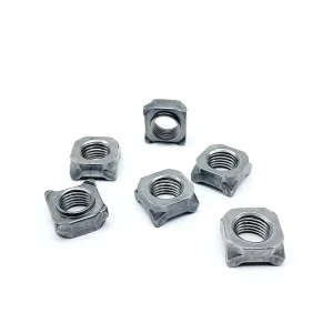 DIN928 Welding Nuts M3 M16 Carbon Steel Natural Finish Square Nut for Mining Applications