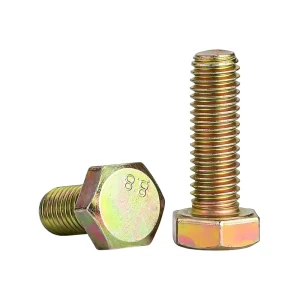 DIN933 Full Thread Hex Bolt M12X1.75X30 10.9 12.9 Grade Alloy Steel High Strength Structural Bolt