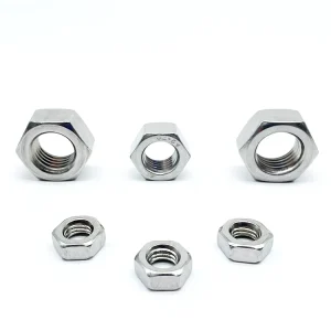 DIN934 Stainless Steel Hex Nuts Metric Thread Hexagon Nut for Industrial Fastening