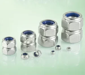 DIN985 Hex Nylon Lock Nuts 304 Stainless Steel Nyloc Self Locking Nut Metric Anti Vibration Fastener Custom Service