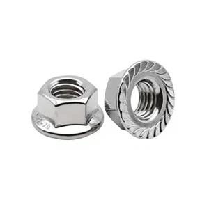 DIP Galvanized Hex Flange Nut Serrated Anti Slip Flange Nut DIN6923 Carbon Steel Flange Nuts for UAE Saudi Building Hardware