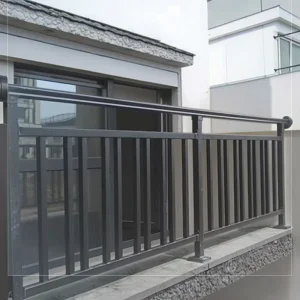 DIY Metal Staircase Railing System Wrought Iron Balcony Handrails for Home and Commercial Buildings