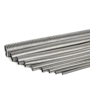 DN 20 High Toughness 304 Stainless Steel Spiral Corrugated Tube Custom Size Assorted Thread Joint Flange Pipeline Connector