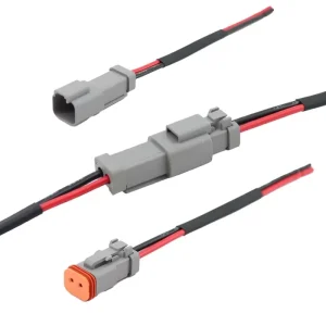 DT06 2S Harness Auto Waterproof Copper Contact 10A 220V 2 Pin Male Female Connector for Wire Connections IP67 Factory Direct