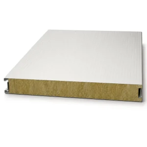 DX51D+Z CGCC CGC340 Rock Wool Sandwich Panel 1150mm Width Fireproof Soundproof Insulation Board for Factory Partition
