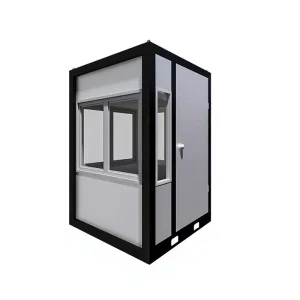 DXH Manufacture Customized Mobile Temporary Kiosk Prefab Detachable Security Guard Booth Sentry Box