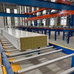 Data Center Fireproof Rock Wool Panel with PU Edge Sealing for Server Rooms