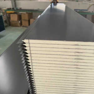 Decorative Fireproof PU Polyurethane Exterior Wall Sandwich Panel Thermal Insulation Board Cold Room Eco Friendly Color Steel