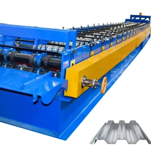 Decorative Floor Galvanized Steel Decking Roll Forming Machine With 1200mm Feeding Width 15Kw Motor & Pump