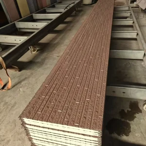Decorative PU Foam Wall Panels Weatherproof Outdoor Wood Grain Metal Siding Polyurethane Insulation Panel