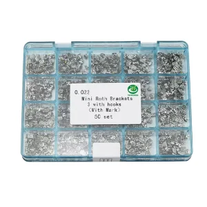 Dental Bracket Orthodontic MIM Braces Mini Roth MBT 022 018 Mesh Base
