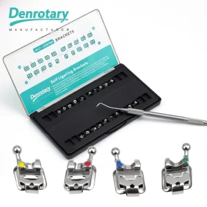 Dental Orthodontic Active Self-Ligating Brackets 20pcs Kit with Laser Mark Identification Ortho Braces