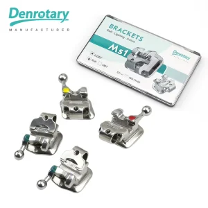 Dental Orthodontic Active Self-Ligating Brackets Easy to Open Metal Braces