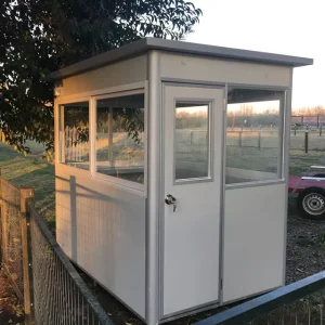 Detachable Fast Assemble Kiosk Security Cabin Prefab Outdoor Metal Shack Sentry Box Sales Security Guard Booth