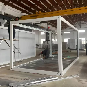 Detachable Modular Flat Pack Container House Frame Hot Dip Galvanized Channel Steel Rust Proof Modern Design for Hotels & Villas