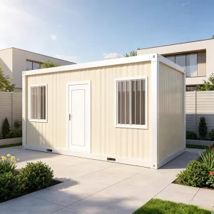 Detachable Prefabricated Container House Moisture Proof Single Unit Bolt Connection Steel Corner Frame Prefab Container Cabin