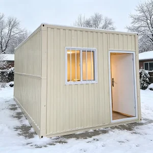 Detachable Prefabricated Container House With Security Window Moisture Proof Corrugated Panel Container Dormitory Unit