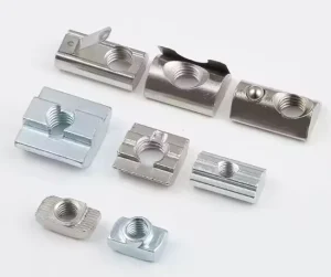 Din 508 T-Groove Nut in Stainless Steel M3 Thread Hex Wing Square T Welding Nut with Galvanized Plated Zinc-Plated Finishes