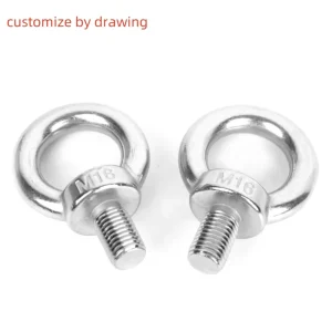 Din 580 Ring Bolt M8 M42 Din580 Anchor Lifting Eye Bolt Carbon Steel Forged Eye Bolt With Nut Galvanized