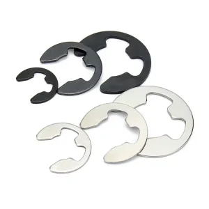 Din 6799 Black Nature Other E Type Retaining Rings Stainless Steel Open E Clip Ring Circlip (M2-M15) Style Bonded