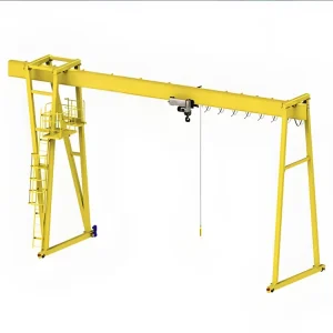 Direct Factory 10 Ton 16 Ton 20 Ton MH Single Beam Gantry Crane for Steel Structure Yard Use