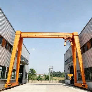 Direct From Manufacturer 10t MH Rail Single Beam Gantry Crane Stable Operation for Precast Factory