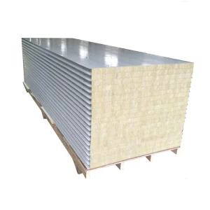 Direct Sales Fireproof Metal EPS Polyurethane Glass Wool Color Steel Sandwich Roof Wall Panel