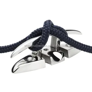 Docking Mounting Hardware Boat Deck Cleat 316 Stainless Steel Folding Flip up Dock Flush Mount Cleat Rope Tie Down Cleat