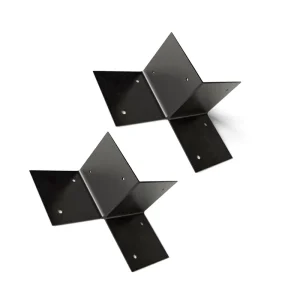 Dongguan Factory Custom OEM Heavy Duty Powder Coating Steel Sheet Bent Metal Corner Bracket for Pergola Wooden Structures
