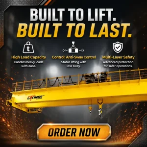 Double Beam Bridge Crane Remote Control Overhead Crane Warehousing Heavy Lifting Engineering Construction Machinery Factory