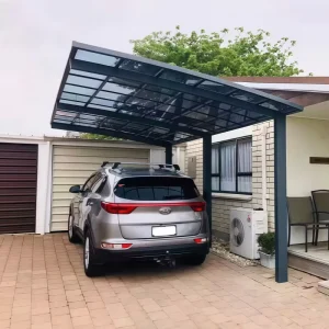 Double Cantilever Aluminum Alloy Waterproof Eco Friendly FSC Certified Carport Metal Garage Canopy Outdoor Custom Pergola