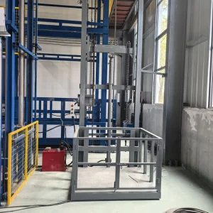 Double Chain Hydraulic Freight Elevator Stable Lifting Vertical Cargo Goods Lift
