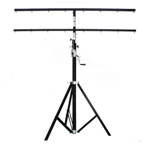 Double Layer 4M Tripod Par Light Stand Portable Crank Winch Tripod Elevator Tower Stage Lighting Par Light Tripod Stand