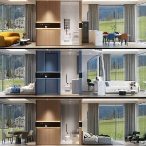 Double Layer Apple Cabin Space Capsule Waterproof Soundproof Mobile Prefab House for Scenic Hotel Beach Camping