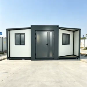 Double Wing Extended Foldable Container Building Modern Prefabricated House for Resort Site Office Farm Guard Room