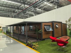 Double Wing Folding Expandable Luxury Steel Container House 20FT Modern Design Outdoor Bedroom Living Room Home Office Warehouse