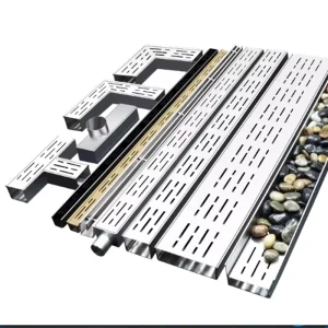 Drainage Channel Water Drainage Stainless Steel Sidewalk Surface Rain Drainage Trench Channel Gutter Guard System Hydroponics